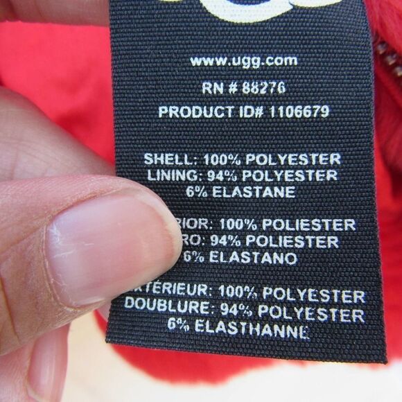 UGG MANDY FAUX FUR HOODIE COAT IN BLAZE - Picture 6 of 9